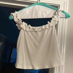 White girly top, cute for summer